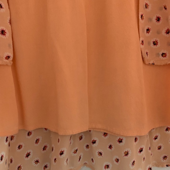 Maison Jules Peach Patterned Mini Skirt - Picture 5 of 6